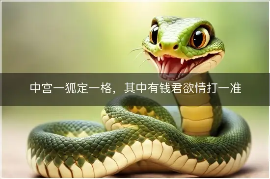 中宫一狐定一格，其中有钱君欲情打一准确最佳生肖,精选作答词语解释